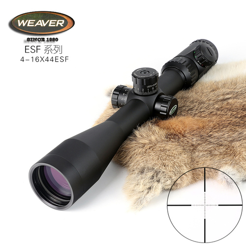WEAVER/伟佛 4-16X44ESF侧调焦带灯 高抗震瞄准镜高清大视野瞄准器