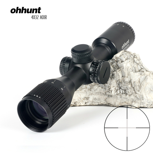 ohhunt/欧恒4X32AOIR短款物镜调焦带灯高清抗震瞄准镜