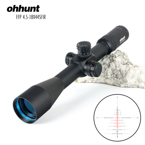 ohhunt/欧恒FFP 4.5-18X44SFIR前置侧调焦带灯高清抗震瞄准镜