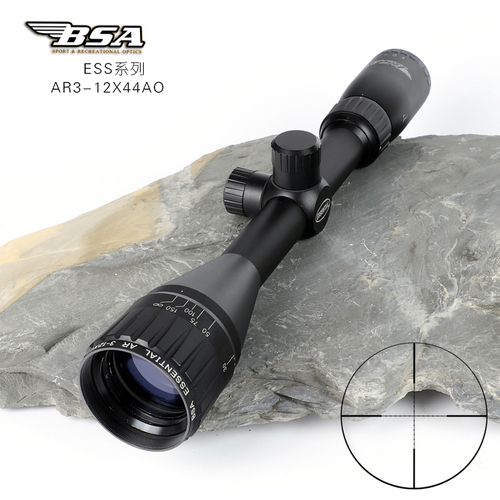BSA Essential 3-12X44AO密位点高清抗震瞄准镜