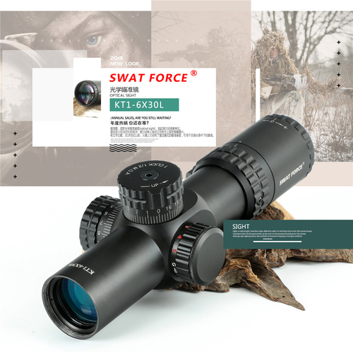 SWAT FORCE KT1-6X32L 短款前置速瞄 无视差 光学抗震瞄准镜