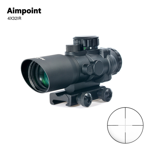 AIMPOINT 4X32斜口皮轨版 密位点分化 斜口短瞄