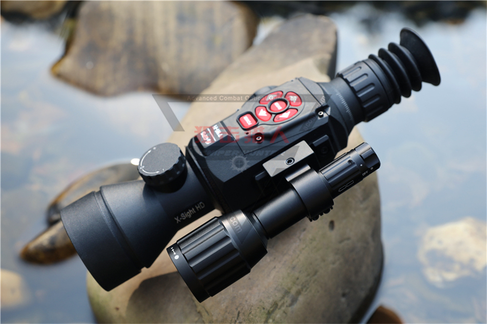 美国atnxsighthd520白夜通用皮轨版智能高清数码夜视瞄准镜